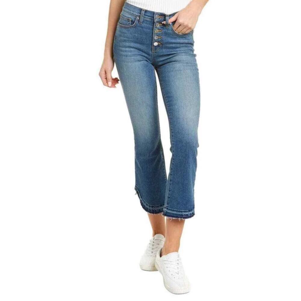 Veronica Beard Jeans Carolyn Baby Boot High Rise Beacon Button-Fly Womens 26/2